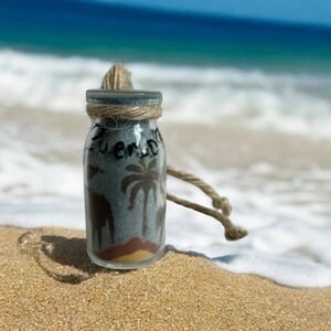 Puerto Rico Souvenir Sand Art in a Bottle Souvenir from Puerto Rico Memorabilia